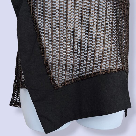 Inspired Style Copper Metallic Mesh Top - Picture 4 of 8